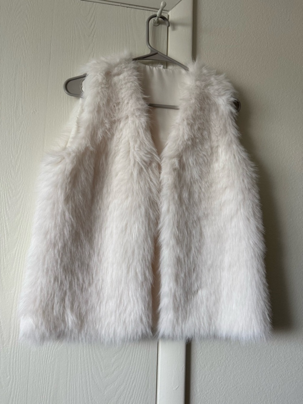 Soft Ivory Faux Fur Vest
